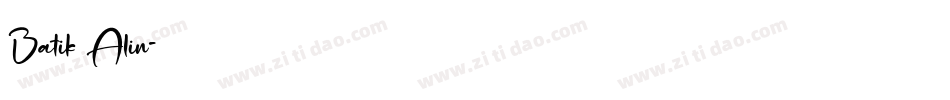 Batik Alin字体转换